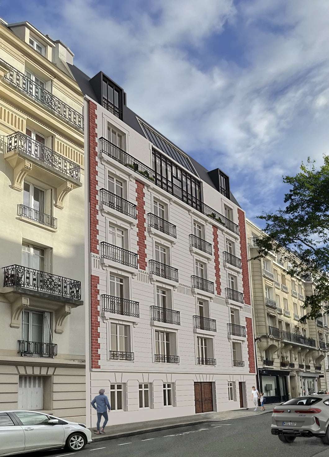 Neuilly sur Seine, 3 pièces de 60m2 au 2ème étage, livré Octobre 2023