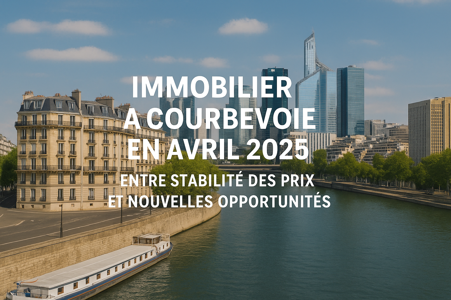 Immobilier à Courbevoie en avril 2025 : entre stabilité des prix et nouvelles opportunités