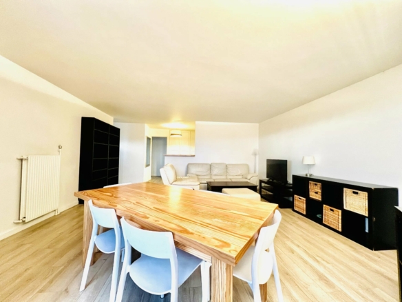 T4 98 m2 Meublé Nanterre Préfecture avec Balcon Parking et Cave