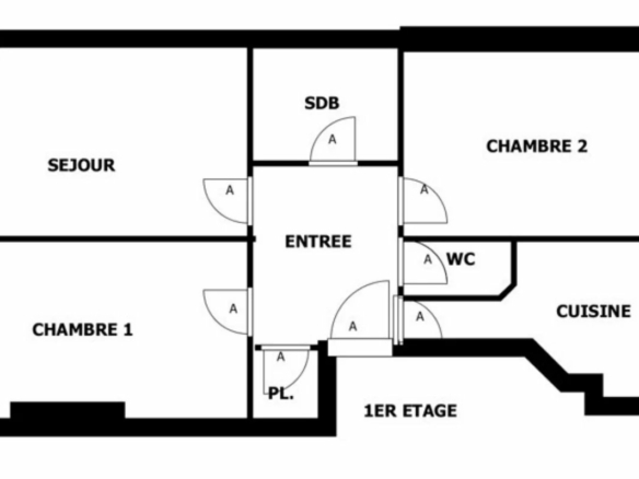 À VENDRE – 3 pièces avec cave – Courbevoie Marceau République