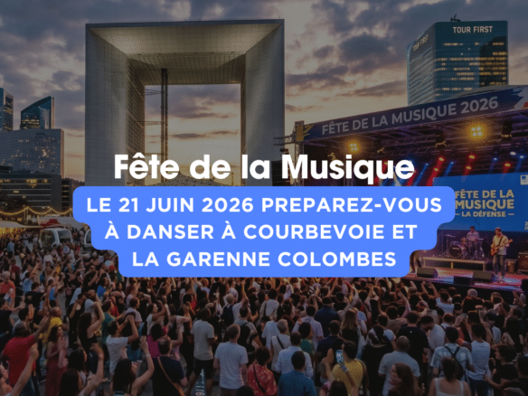 La Fête musique Courbevoie La Garenne-Colombes arrive ! Préparez-vous à une immersion totale. Concerts, hits des années 2000 et ambiance festive garantie. Quel est votre programme ? Découvrez nos conseils dans notre nouvel article