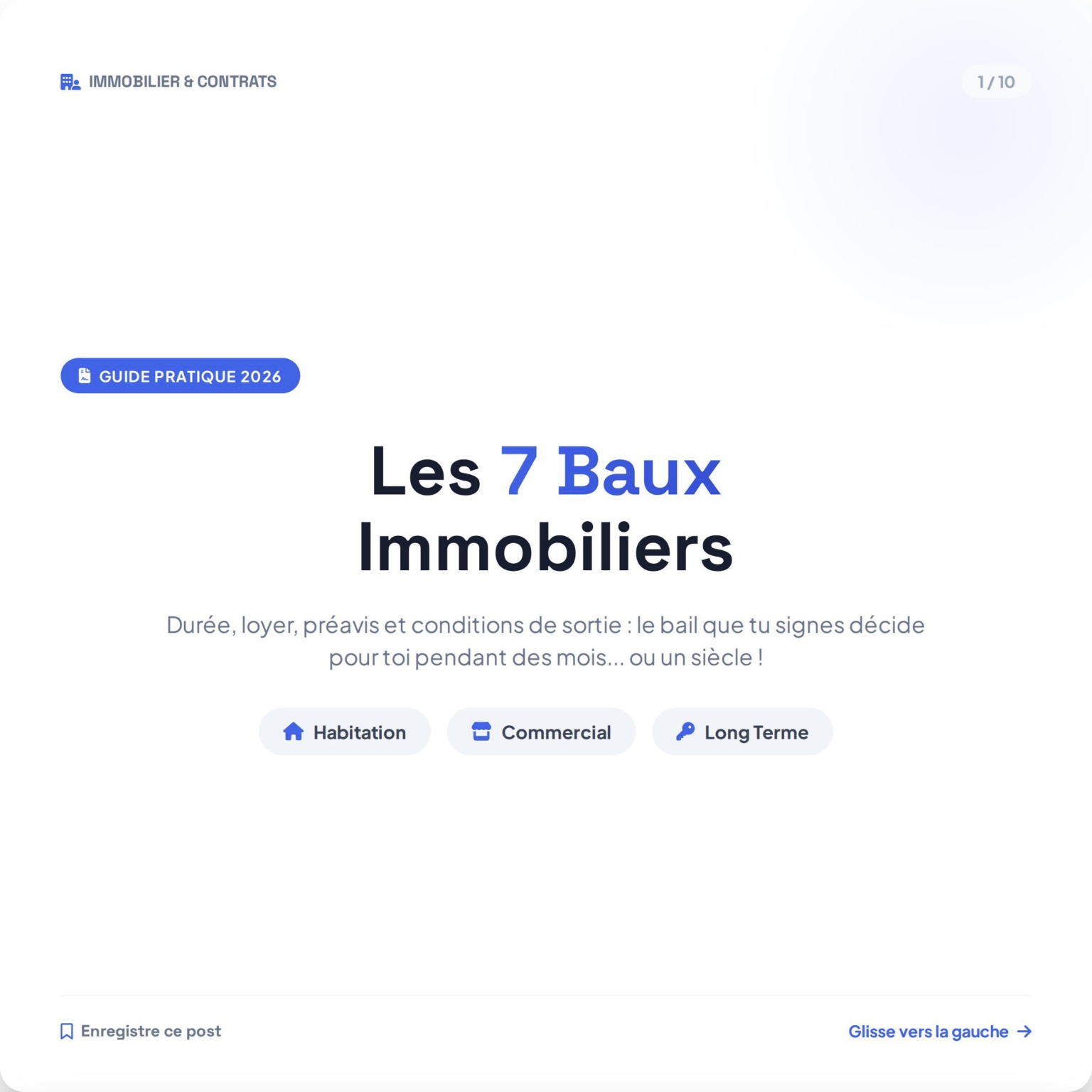7 baux immobiliers